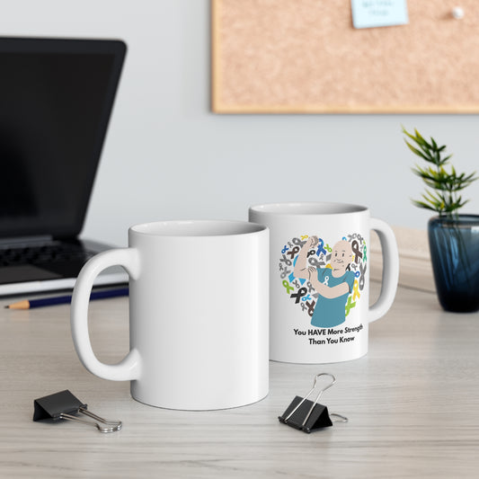 More Strength Than You Know Mug – Inspirational Cancer Awareness Support Gift
