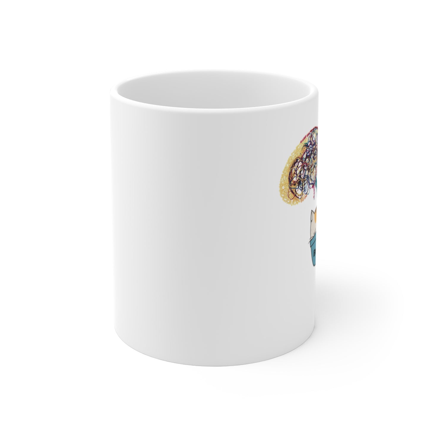 Brain Loading Mug – Neuroscience Cat Coffee Mug
