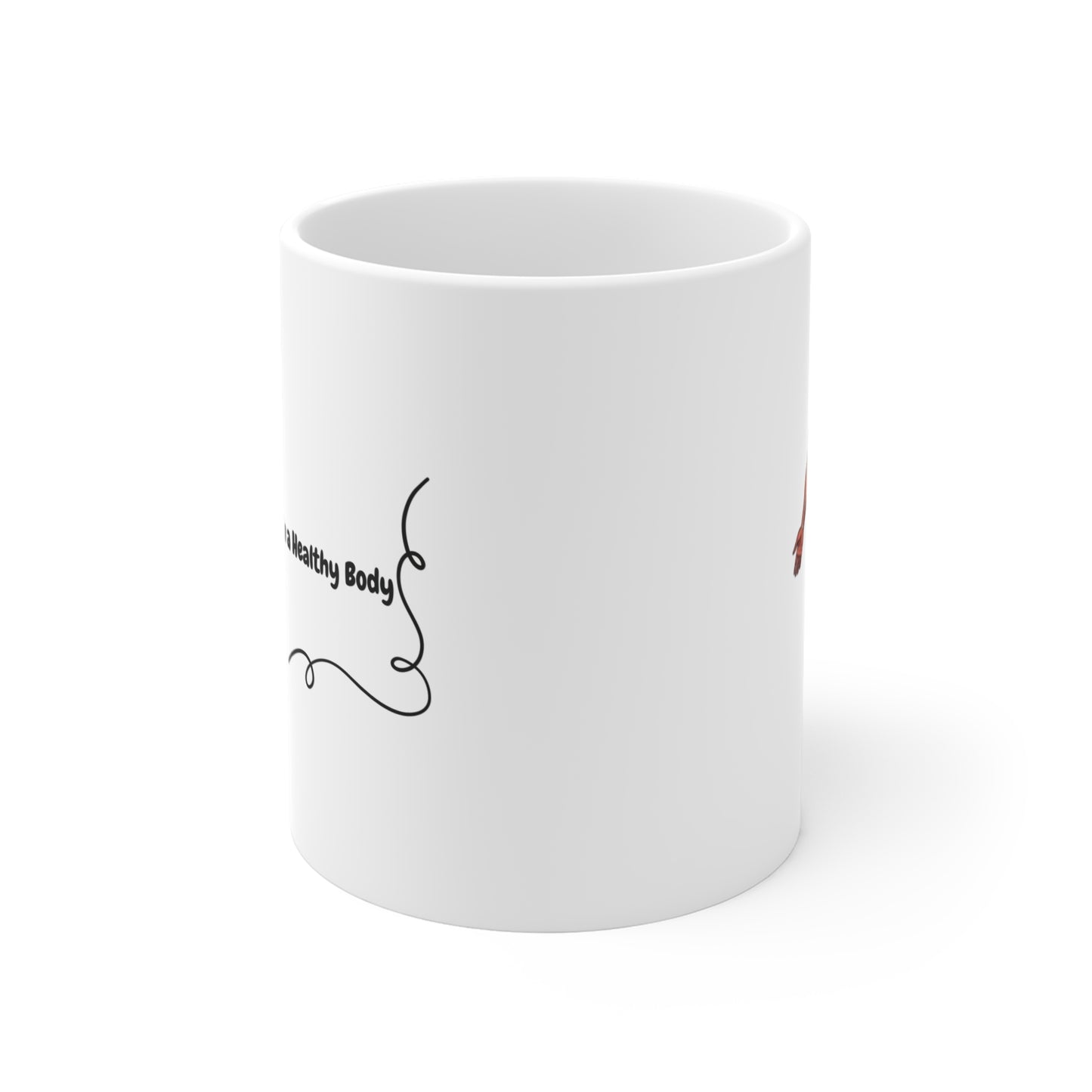 Healthy Mind Healthy Body Mug – “Mens Sana in Corpore Sano” Coffee Cup