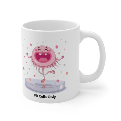 Ballerina Fit Cells - Cute Biology Petri Dish Coffee Cup