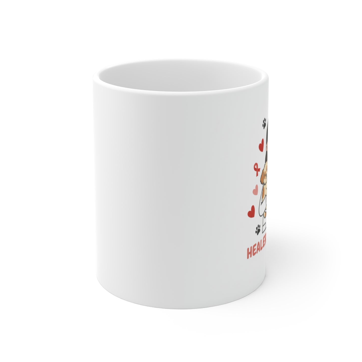 Healer of Hearts Mug – Cute Veterinary & Pet Care Coffee Cup for Animal Lovers