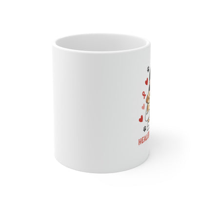 Healer of Hearts Mug – Cute Veterinary & Pet Care Coffee Cup for Animal Lovers