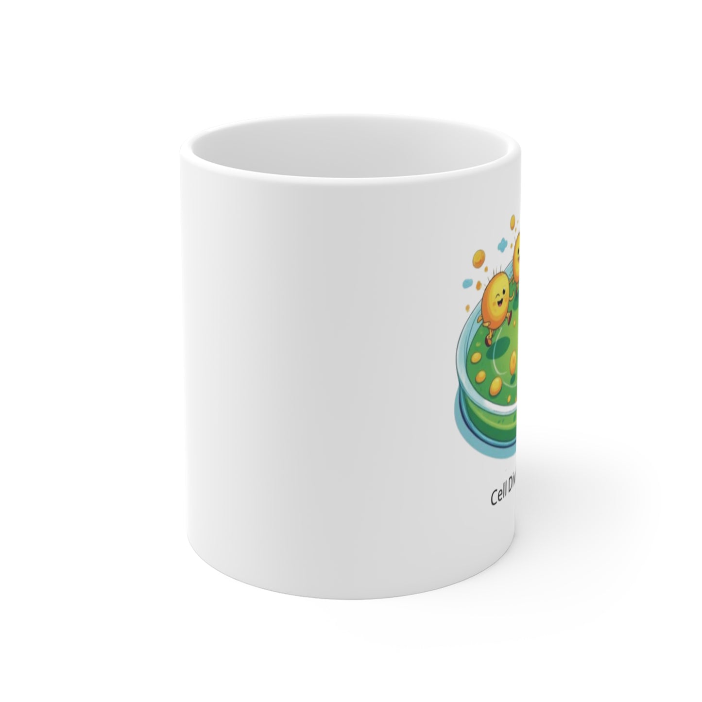 Cell Culture Football Mug – Playful Cell Division Design for Science Lovers