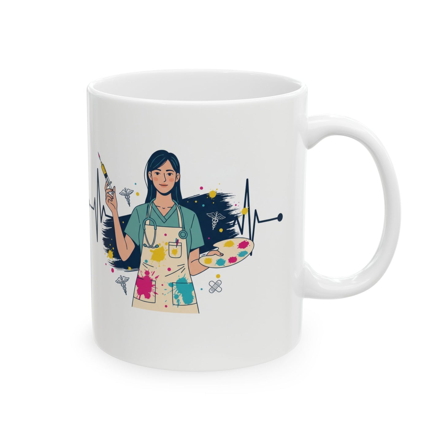 The Art of Care Mug – Multitasking Nurse & Doctor Coffee Cup for Healthcare Professionals