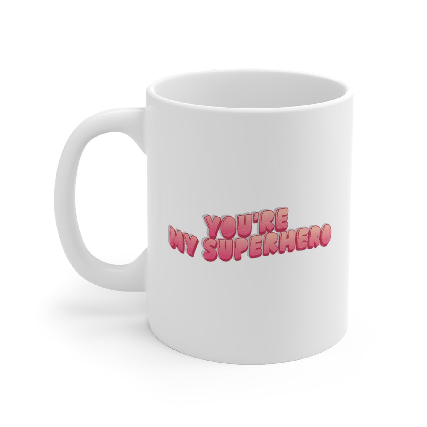 Superhero Heart Mug – “Stronger Than Cancer” Inspirational Support Gift