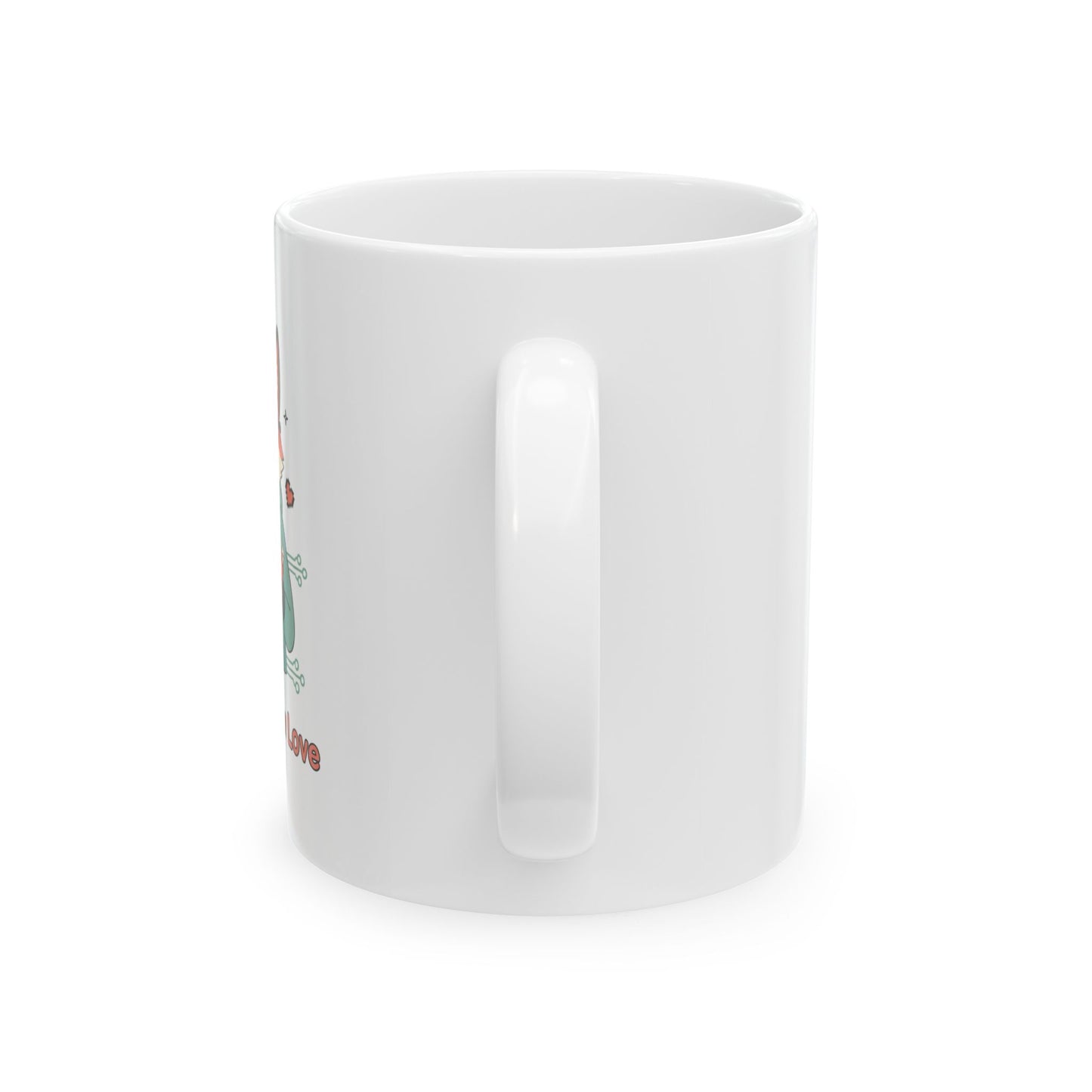 “New Tech, New Love” - Tech Love Mug , Cute Fox Coffee Mug | Geek Gift, Programmer Cup, Nerdy Mug