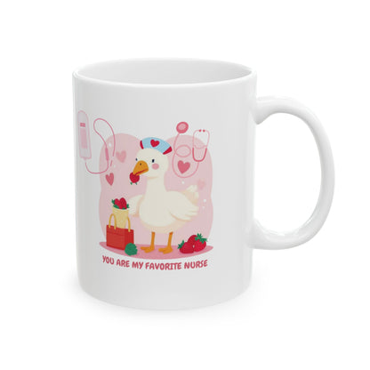 You Are My Favorite Nurse Mug – Funny Nurse Gift, Cute Nurse Appreciation Coffee Mug, Healthcare Worker Gift