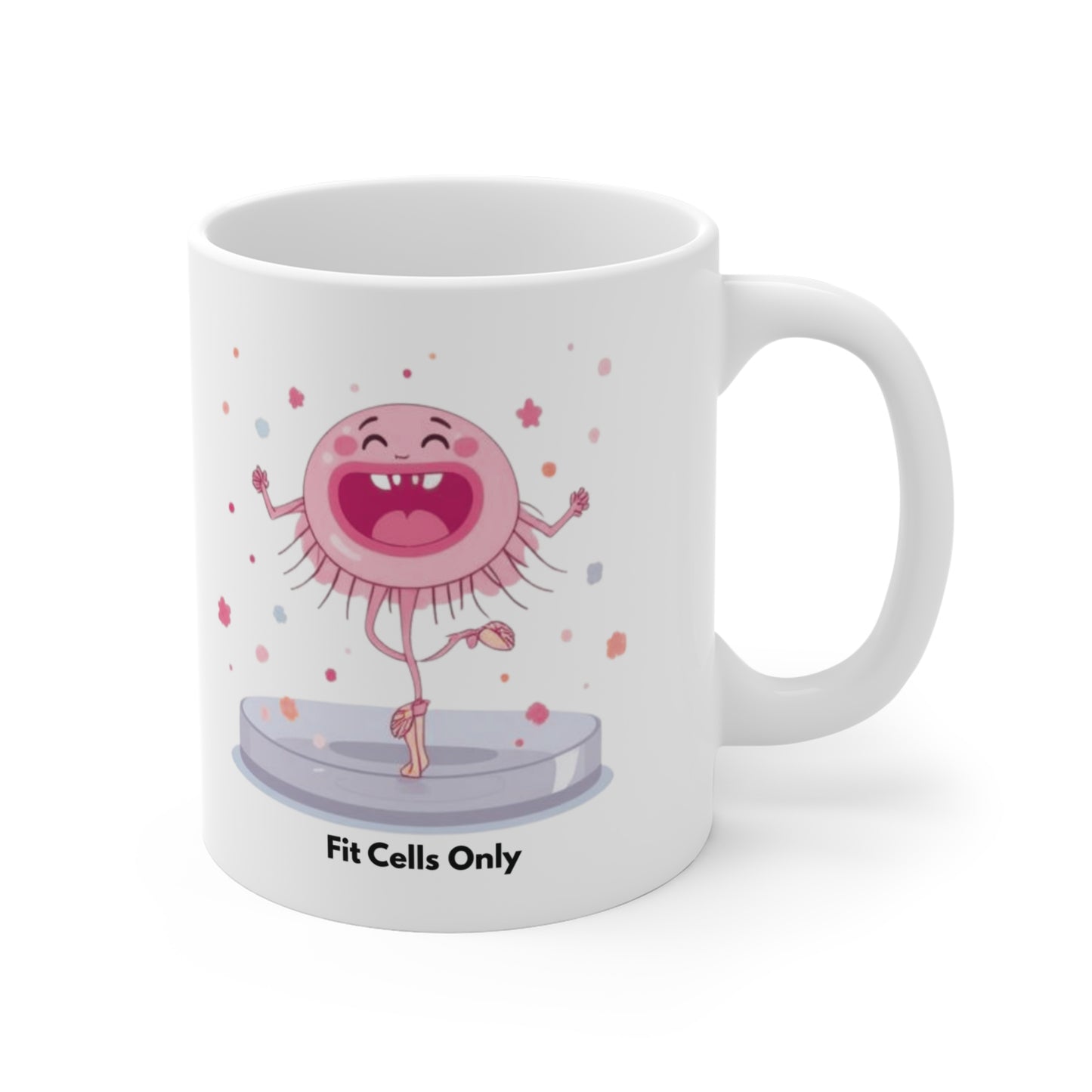 Ballerina Fit Cells Mug –  Biology Petri Dish Design