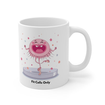 Ballerina Fit Cells Mug –  Biology Petri Dish Design