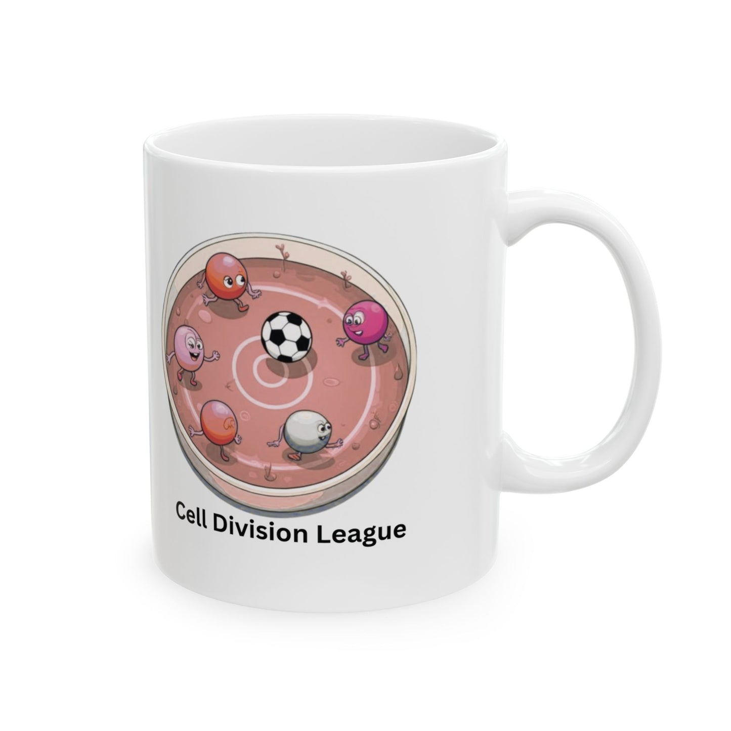 Cell Division League Mug – Biology Soccer Petri Dish