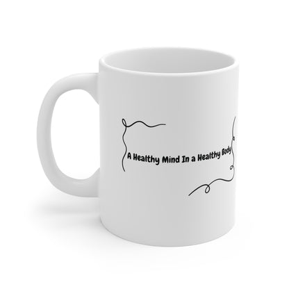 Healthy Mind Healthy Body Mug – “Mens Sana in Corpore Sano” Coffee Cup