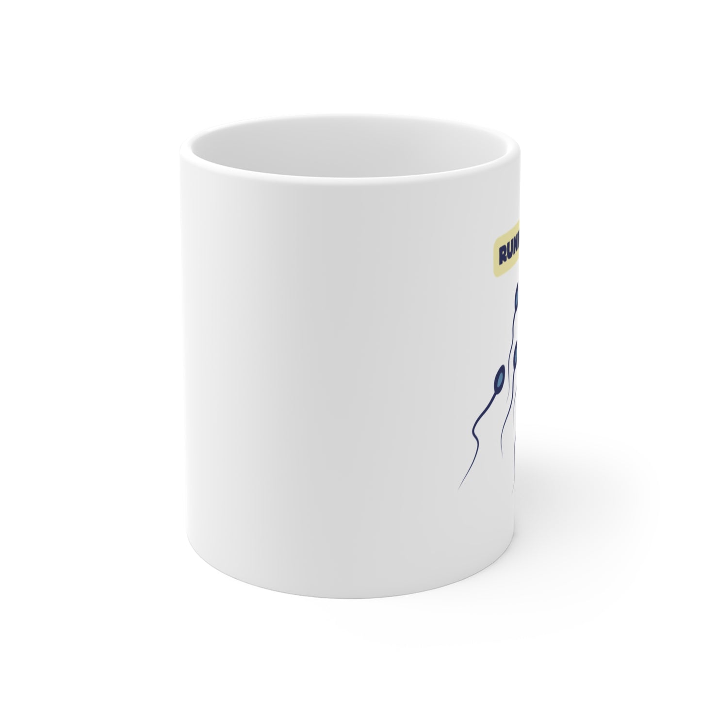 Running for Life Mug – Biology Coffee Cup with Clever Science Humor