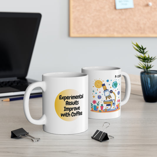 P < 0.001 Experiment Mug – Coffee Powered Science Design
