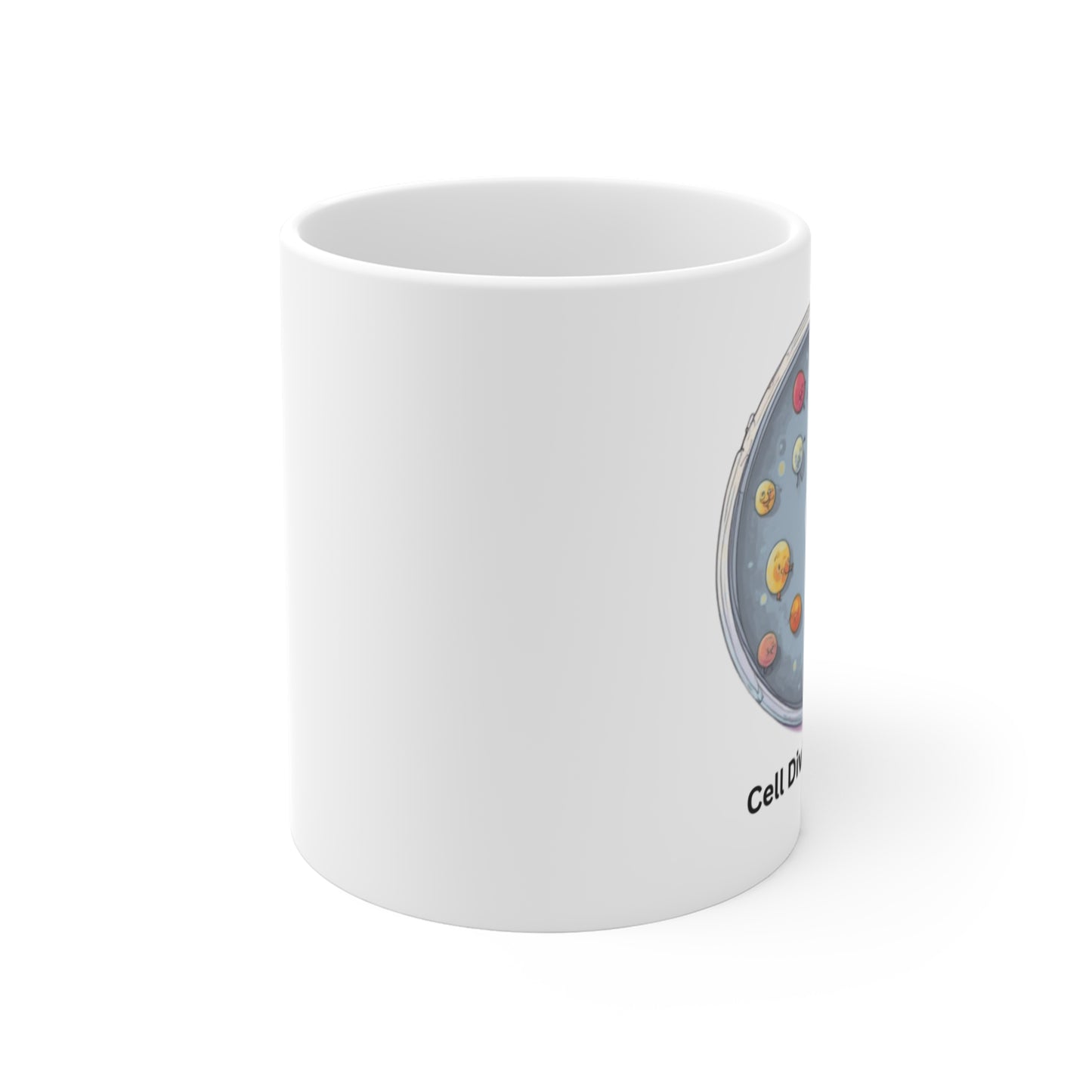 Cell Division League Mug – Biology Soccer Petri Dish Design