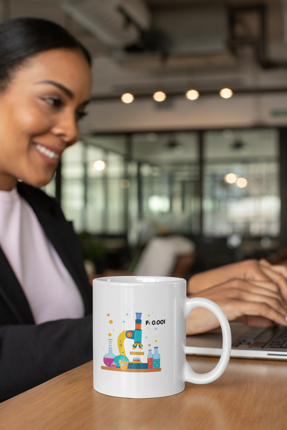 MOKA Microscope Mug – Experimental Results Improve with Caffeine