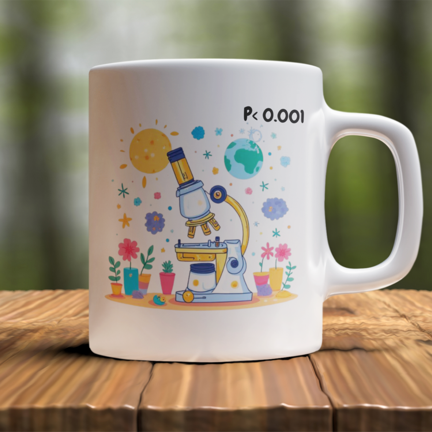 P < 0.001 Experiment Mug – Coffee Powered Science Design