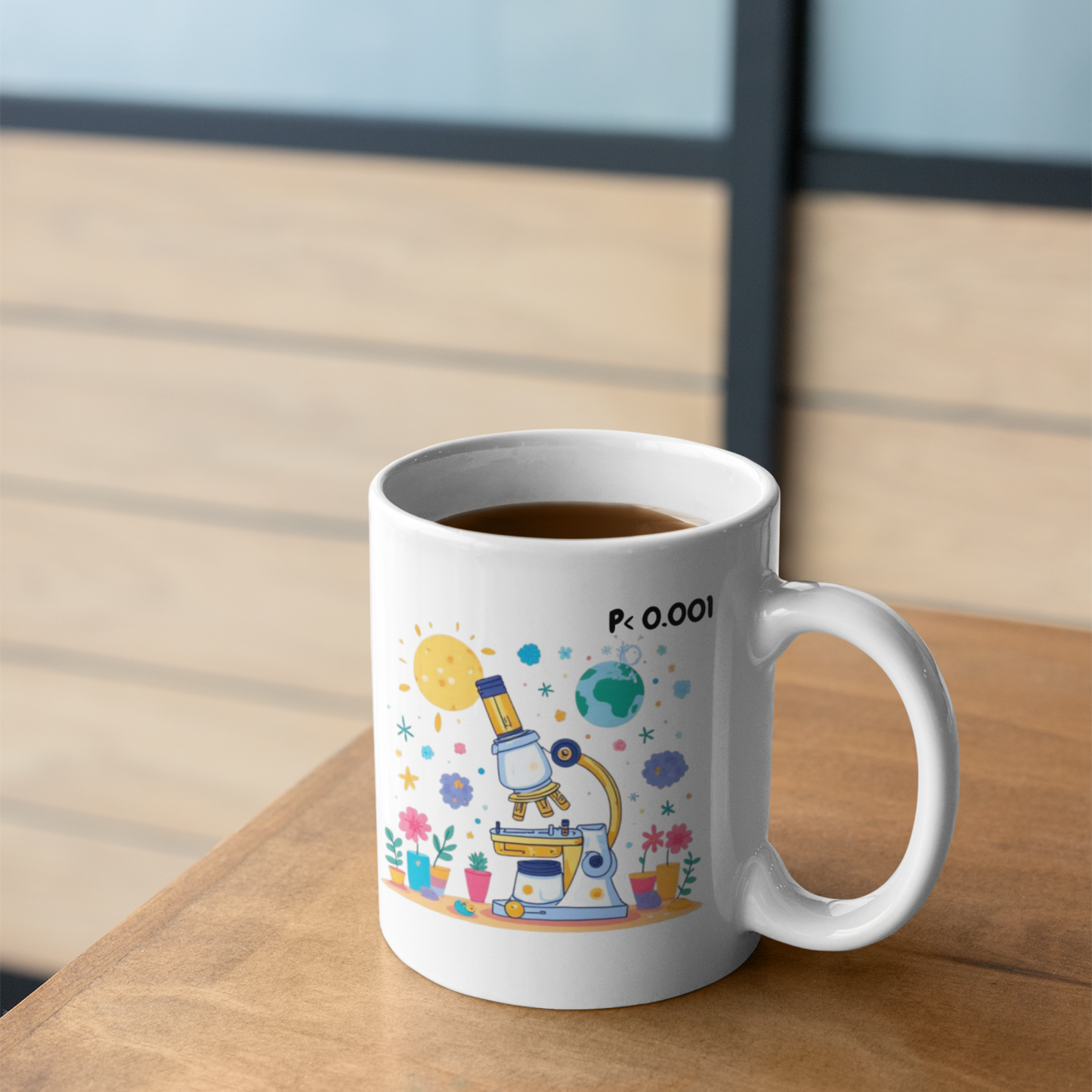 P < 0.001 Experiment Mug – Coffee Powered Science Design