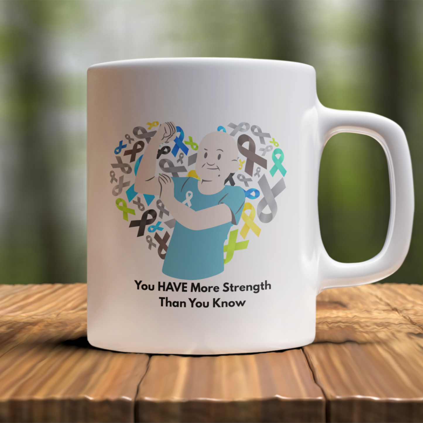 More Strength Than You Know Mug – Inspirational Cancer Awareness Support Gift