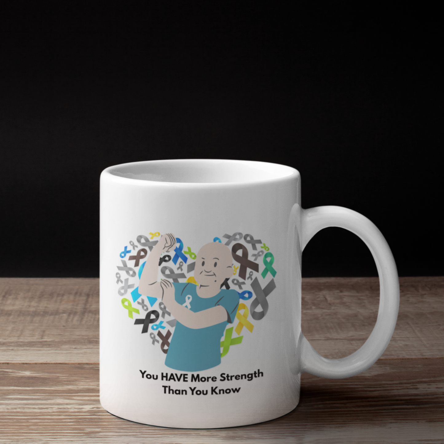 More Strength Than You Know Mug – Inspirational Cancer Awareness Support Gift