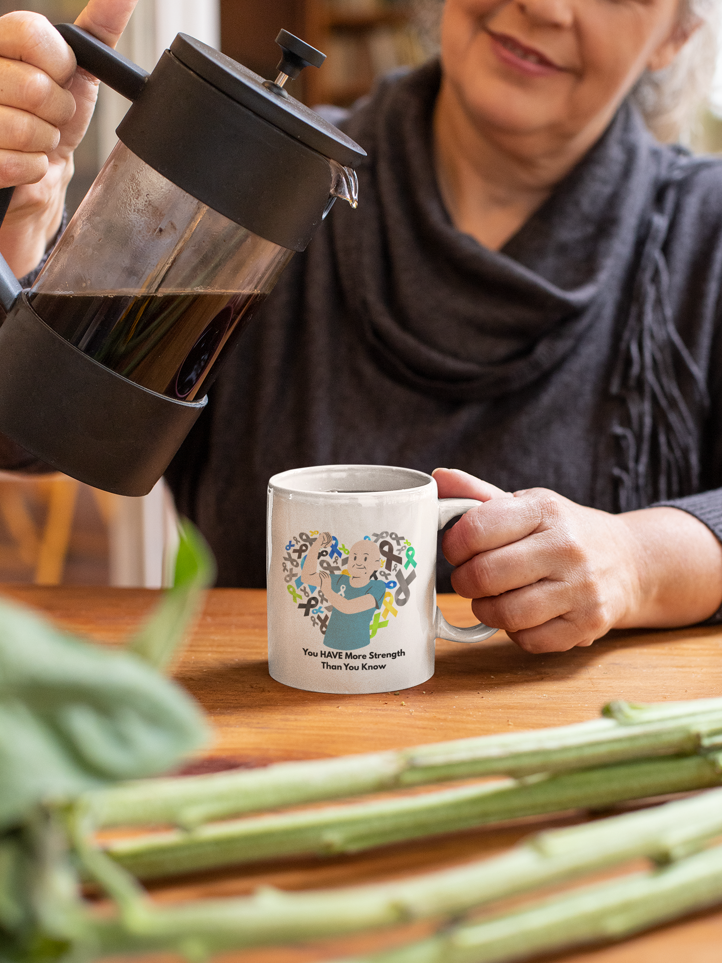 More Strength Than You Know Mug – Inspirational Cancer Awareness Support Gift