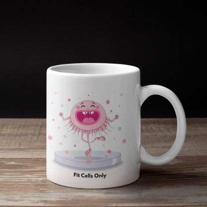 Ballerina Fit Cells - Cute Biology Petri Dish Coffee Cup