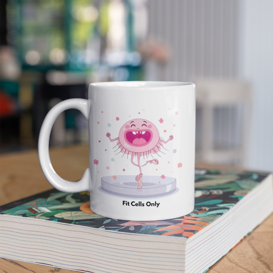 Ballerina Fit Cells Mug –  Biology Petri Dish Design