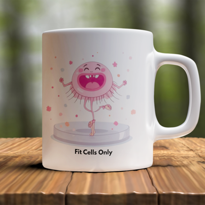 Ballerina Fit Cells - Cute Biology Petri Dish Coffee Cup