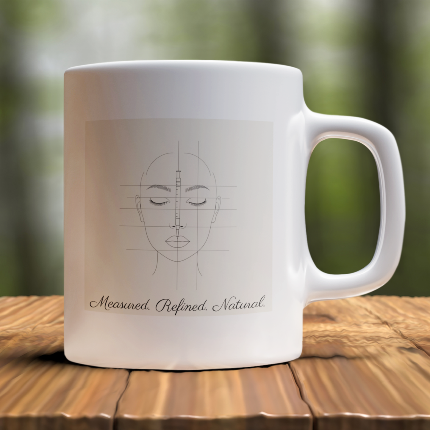 Aesthetic Medical Mug – Minimalist Facial Line Design