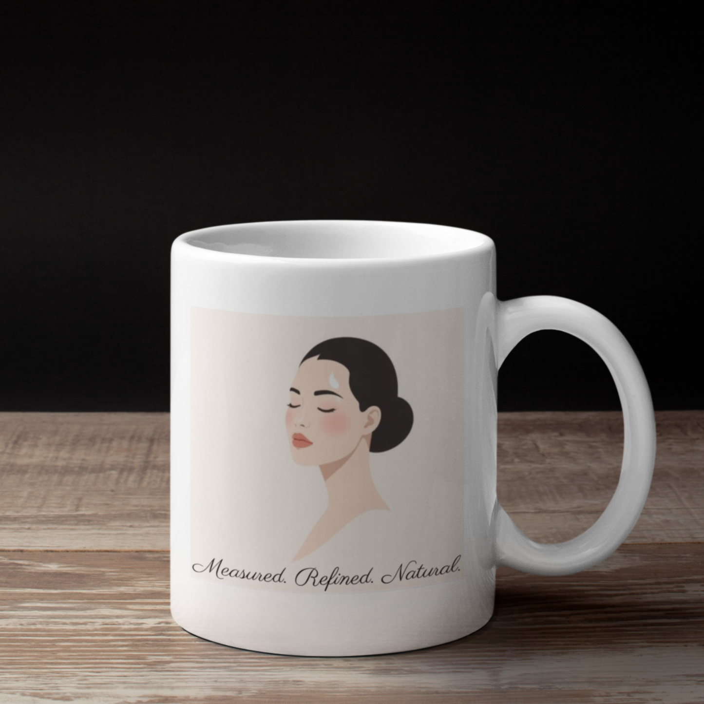 Aesthetic Beauty Mug – Minimalist Skincare Design