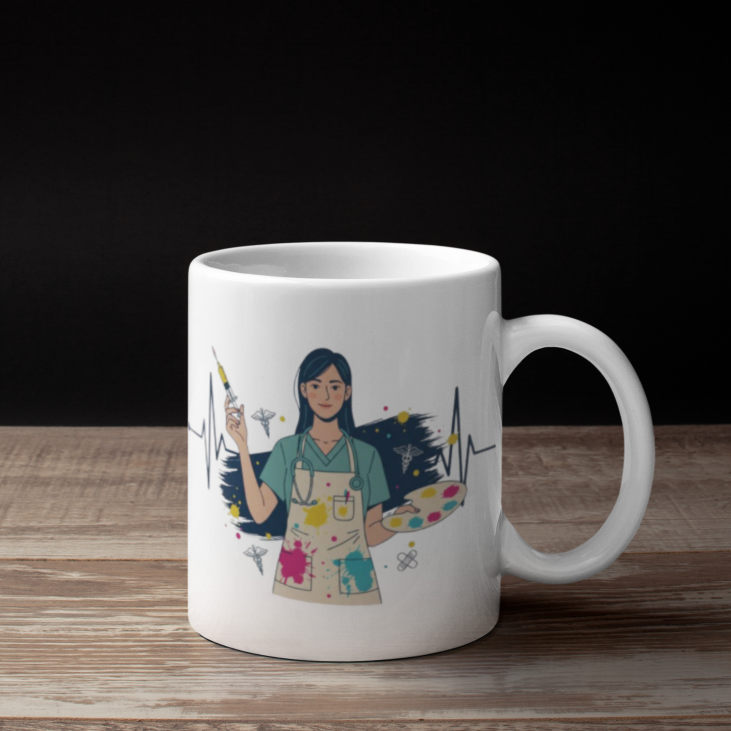 The Art of Care Mug – Multitasking Nurse & Doctor Coffee Cup for Healthcare Professionals
