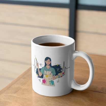 The Art of Care Mug – Multitasking Nurse & Doctor Coffee Cup for Healthcare Professionals