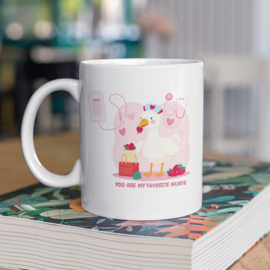 You Are My Favorite Nurse Mug – Funny Nurse Gift, Cute Nurse Appreciation Coffee Mug, Healthcare Worker Gift