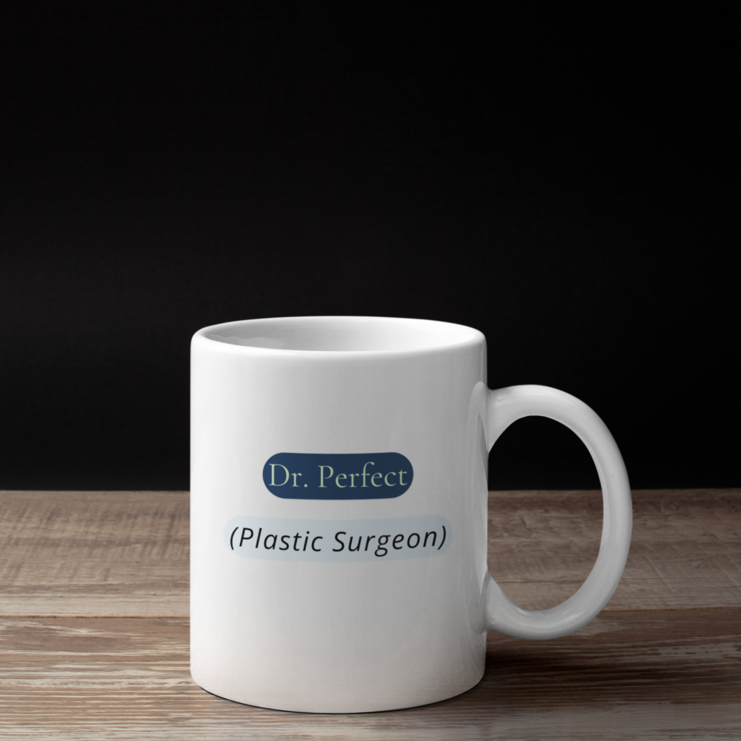 Dr. Perfect Mug – Plastic Surgeon Minimalist Design