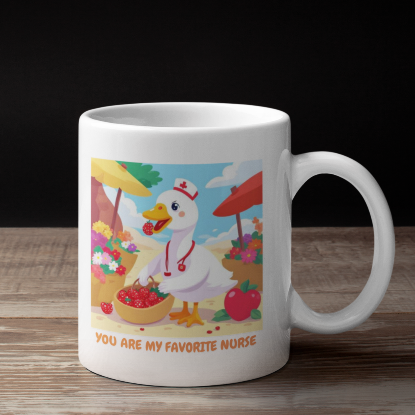 Favorite Nurse Mug – Cute Duck Appreciation Gift