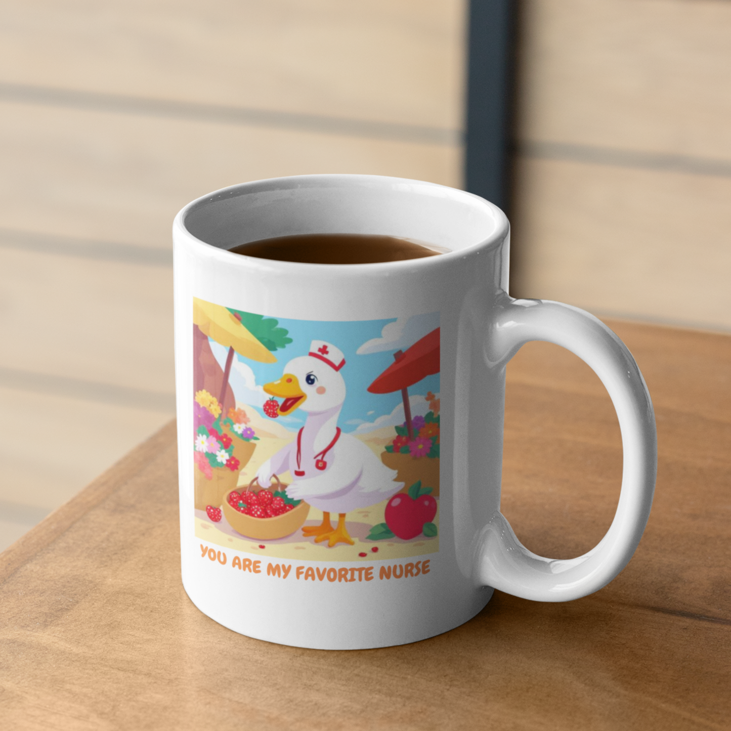 Favorite Nurse Mug – Cute Duck Appreciation Gift