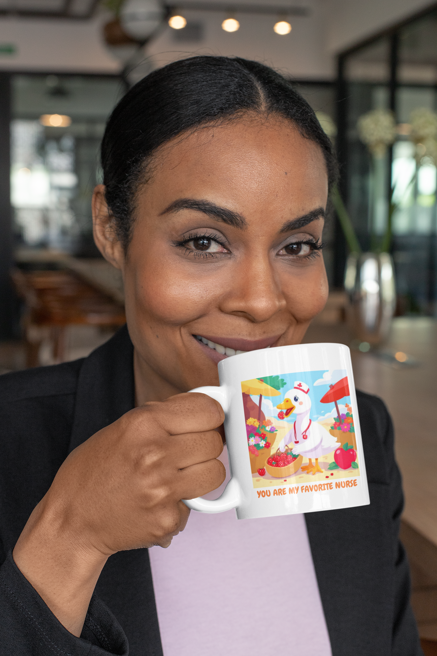 Favorite Nurse Mug – Cute Duck Appreciation Gift