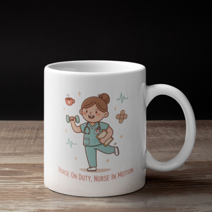 Nurse On Duty Nurse In Motion Mug
