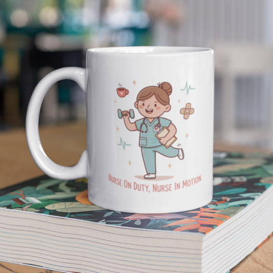 Nurse On Duty Nurse In Motion Mug