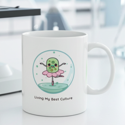 “Living My Best Culture” Mug | Biology Mug
