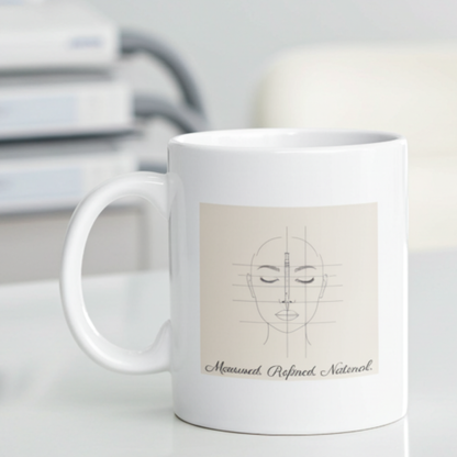 Aesthetic Medical Mug – Minimalist Facial Line Design