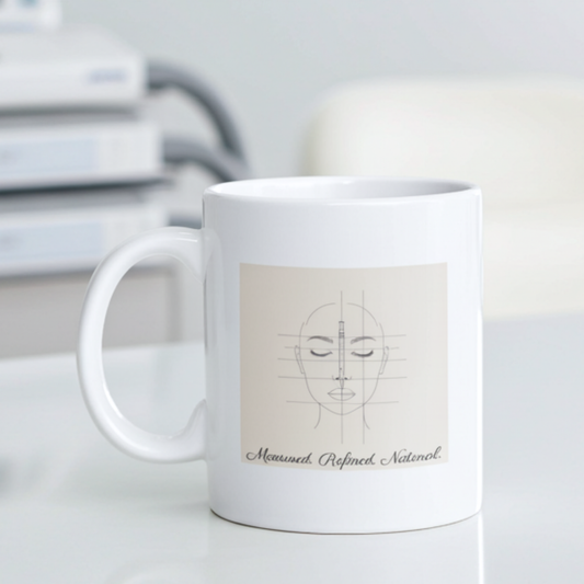 Aesthetic Medical Mug – Minimalist Facial Line Design