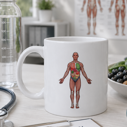 Healthy Mind Healthy Body Mug – “Mens Sana in Corpore Sano” Coffee Cup