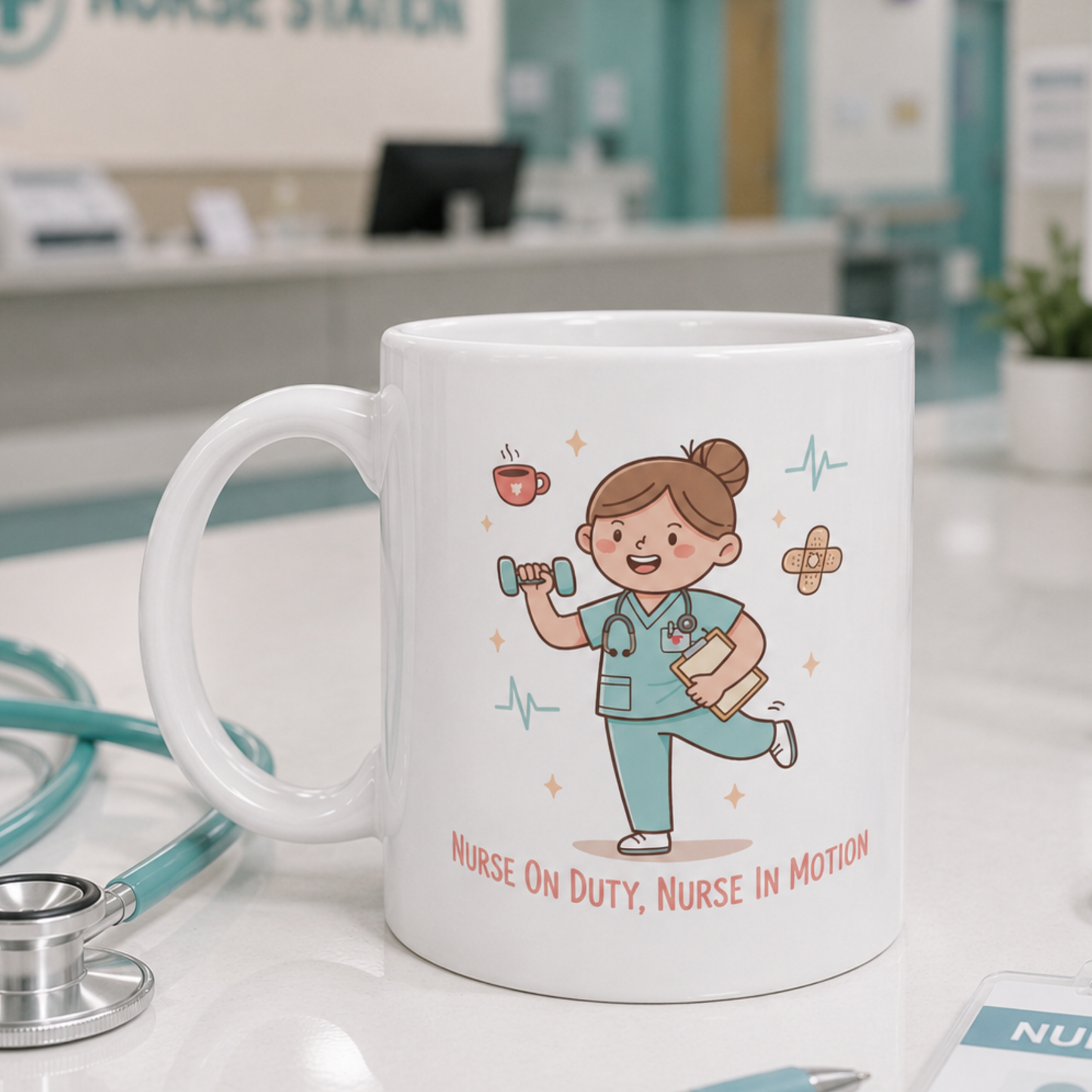 Nurse On Duty Nurse In Motion Mug