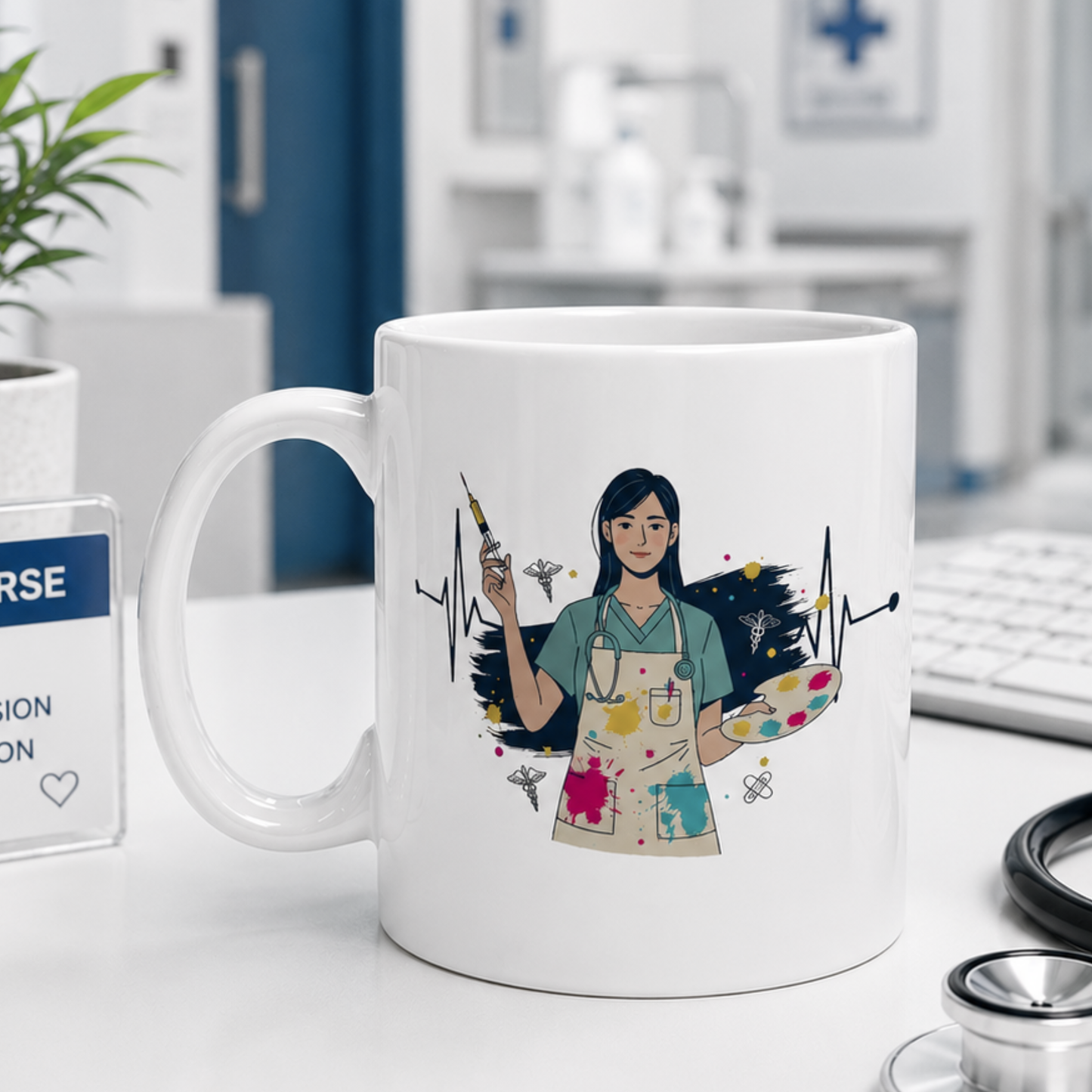 The Art of Care Mug – Multitasking Nurse & Doctor Coffee Cup for Healthcare Professionals
