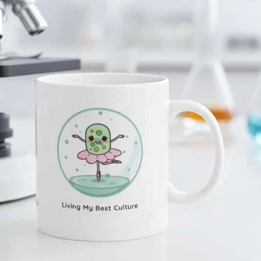 “Living My Best Culture” Mug | Biology Mug