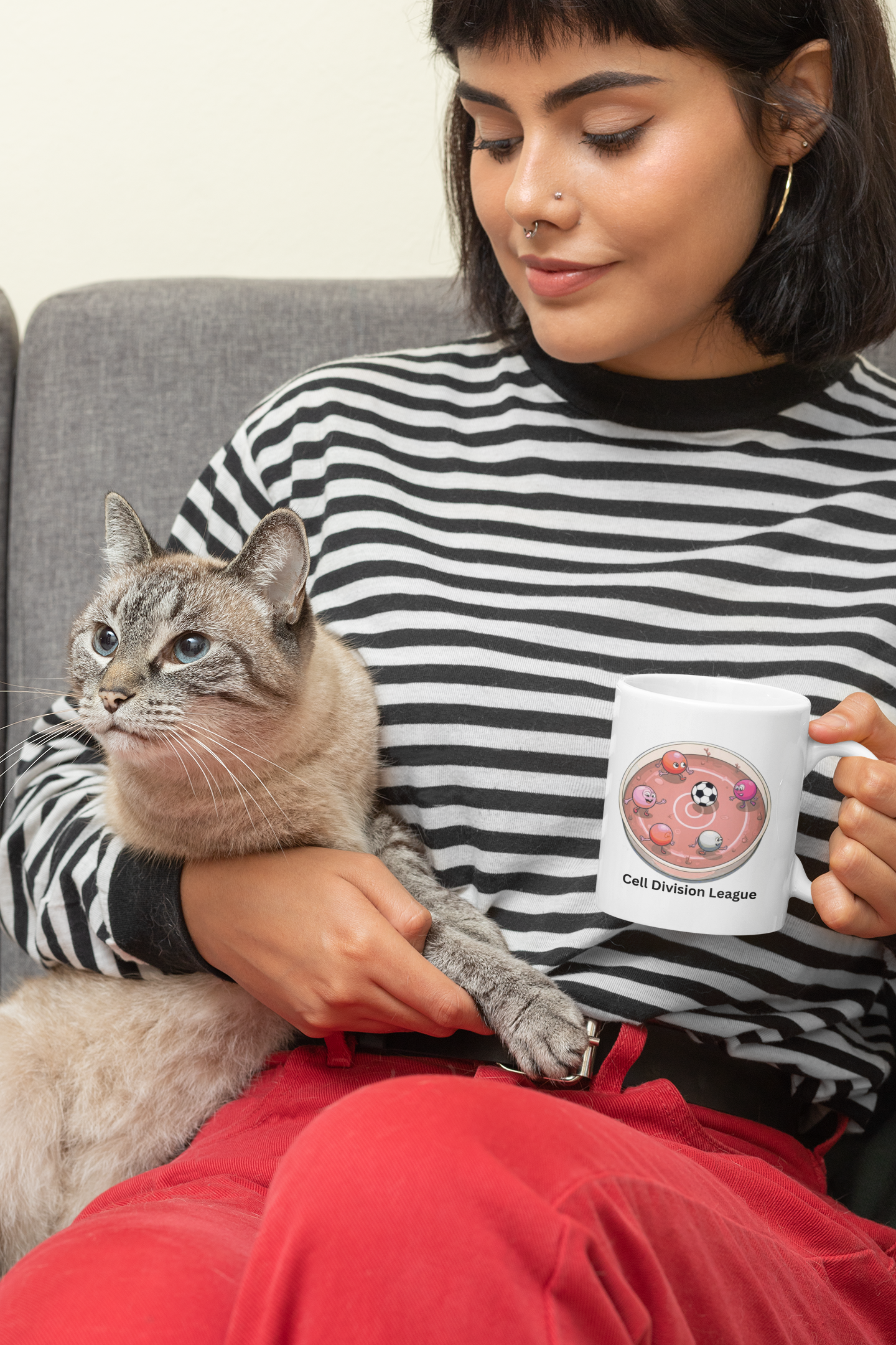 Cell Division League Mug – Biology Soccer Petri Dish