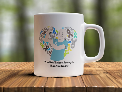 More Strength Than You Know Mug – Inspirational Cancer Awareness Support Gift