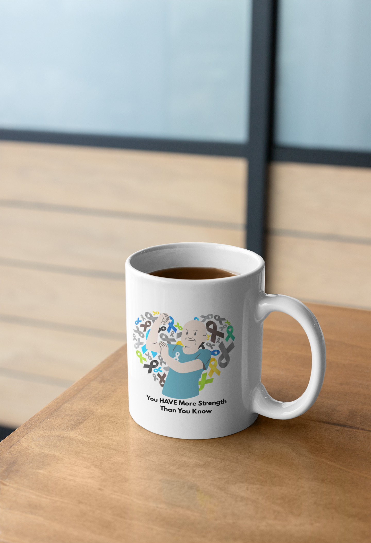 More Strength Than You Know Mug – Inspirational Cancer Awareness Support Gift