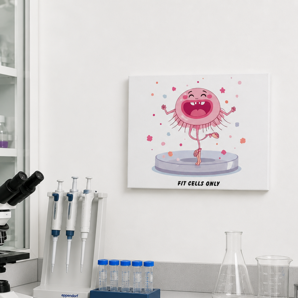 Fit Cells Only Canvas Wall Art