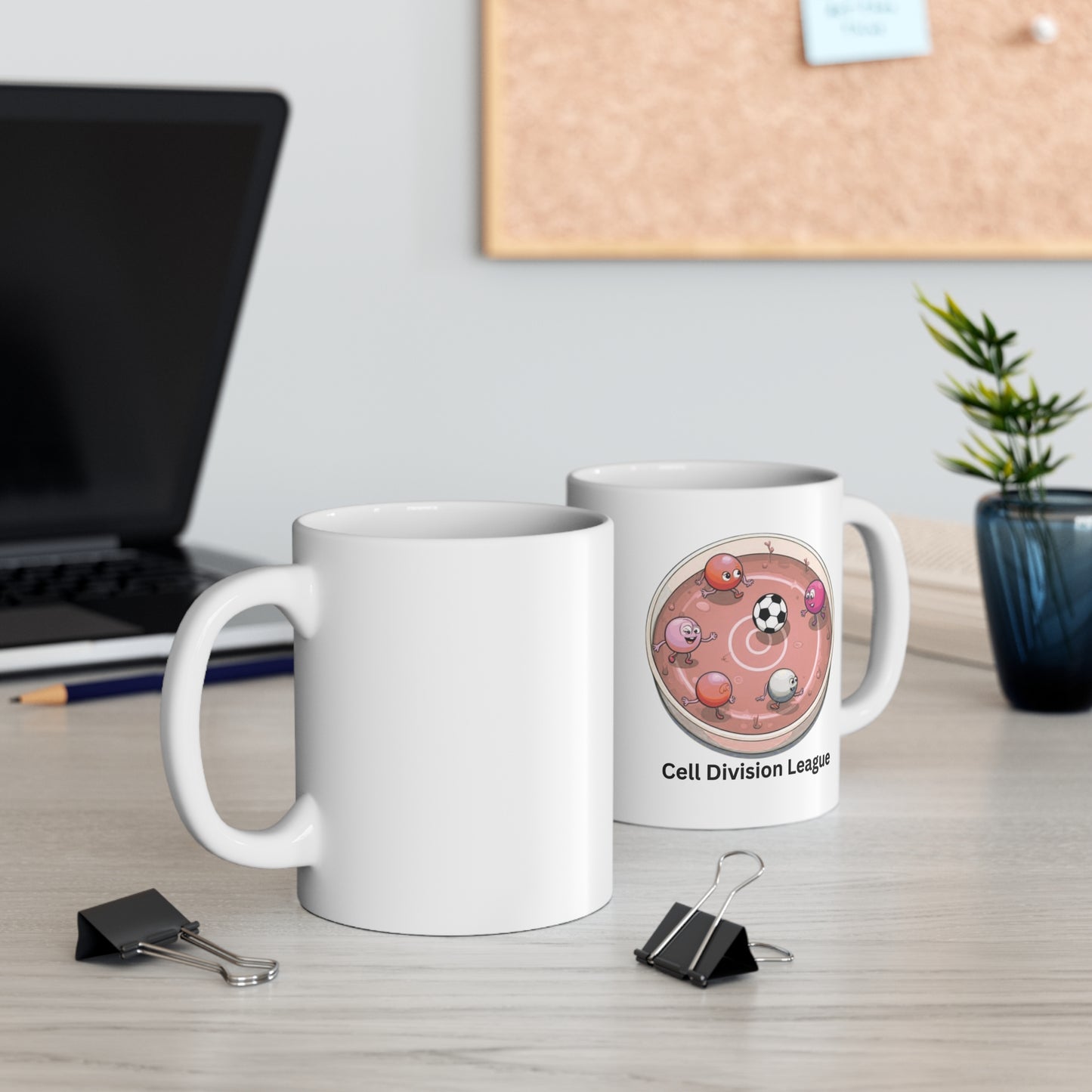 Cell Division League Mug – Biology Soccer Petri Dish
